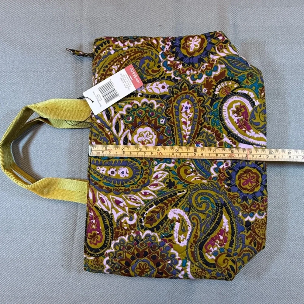 Vera Bradley Essential Lunch Tote Buta Spray Paisley Quilted Cotton 50171-20344